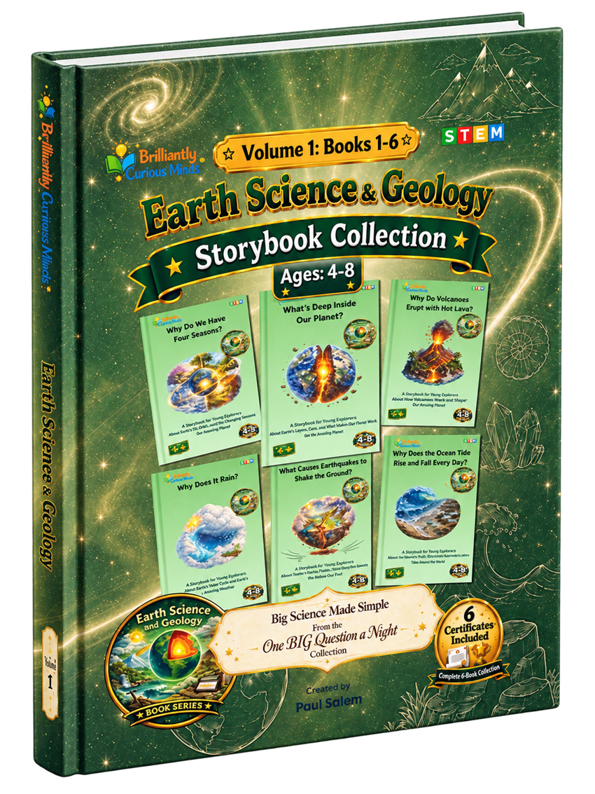 3D hardcover mockup of Earth Science & Geology